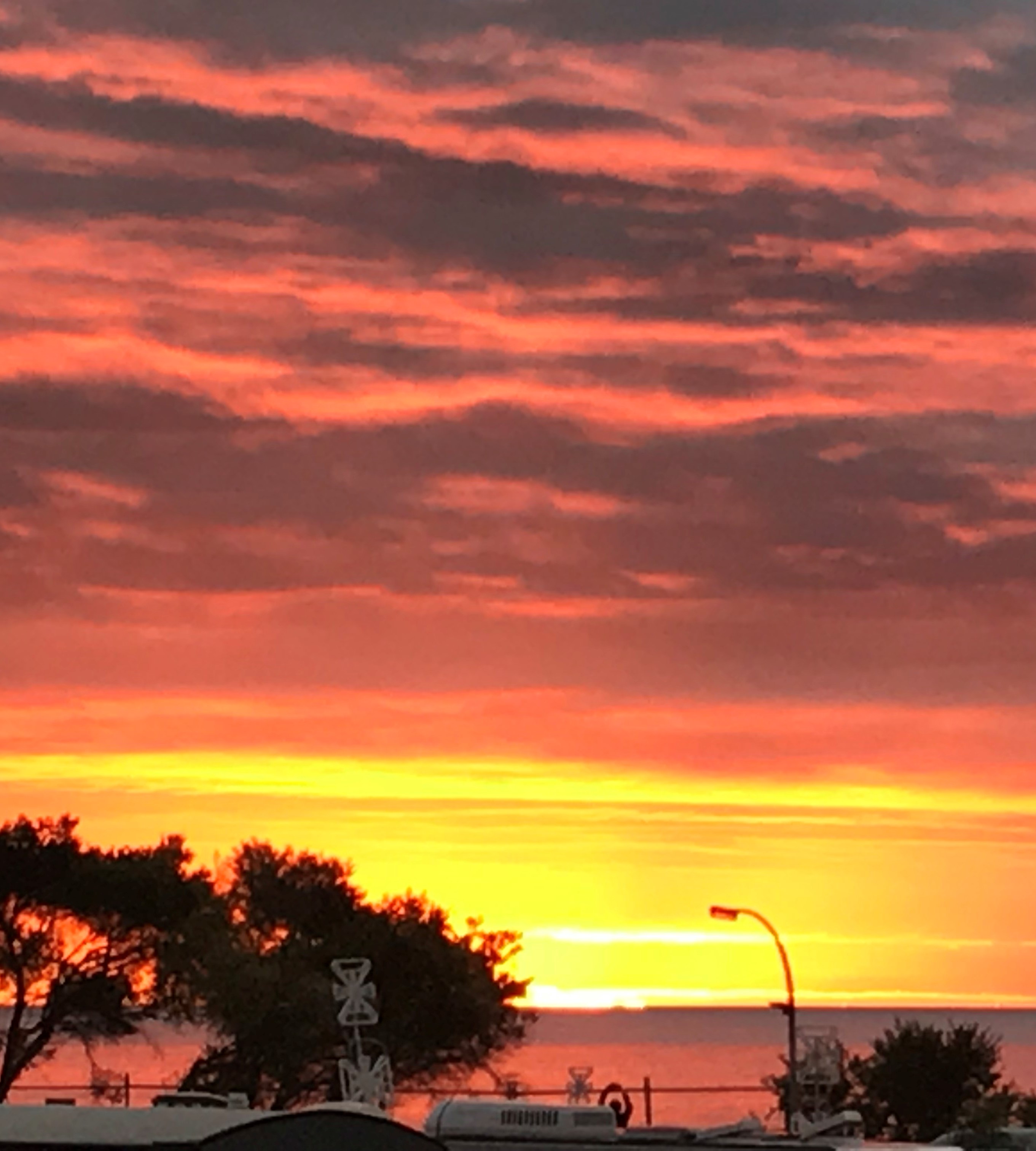 sunset Adelaide trimmed